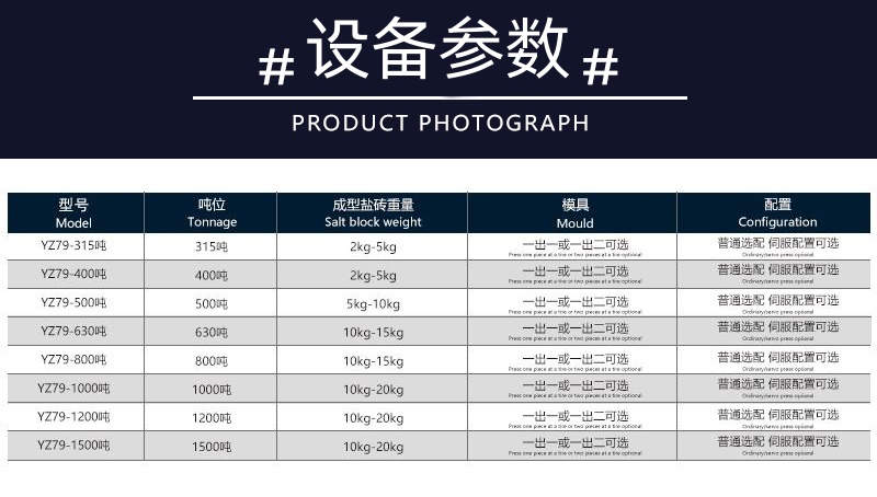 315噸鹽磚機 畜牧牛羊舔磚成型液壓機 四梁四柱油壓機YZ79鹽磚機技術(shù)參數(shù)_副本